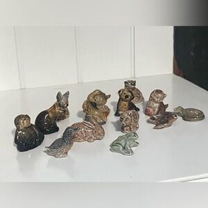 Red rose tea wade whimsies lot Armadillo monkey fox duck cat alligator dear